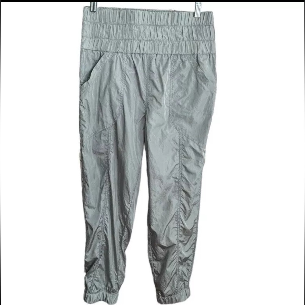 Free People Movement The Way Home Joggers Size S Gray Silver Warm Up Style